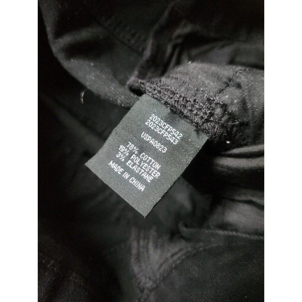 Universal Standard Donna High Rise Curve Straight Leg Jeans Womens 14 Black